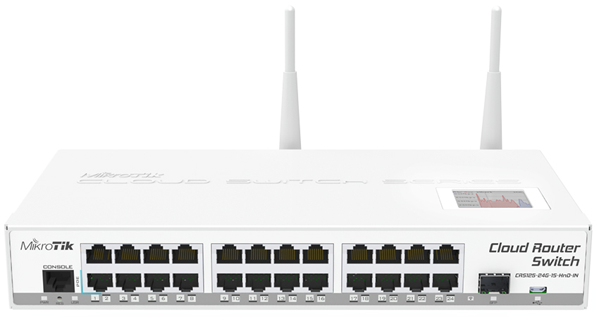 You Recently Viewed MikroTik CRS125-24G-1S-2HND-IN Cloud Router Switch L5 Image